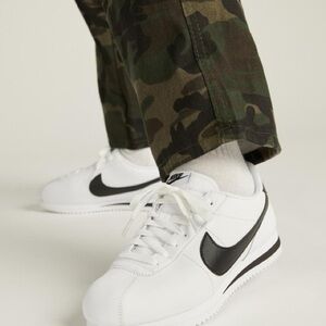 Nike Cortez White Black Leather Retro Sneakers